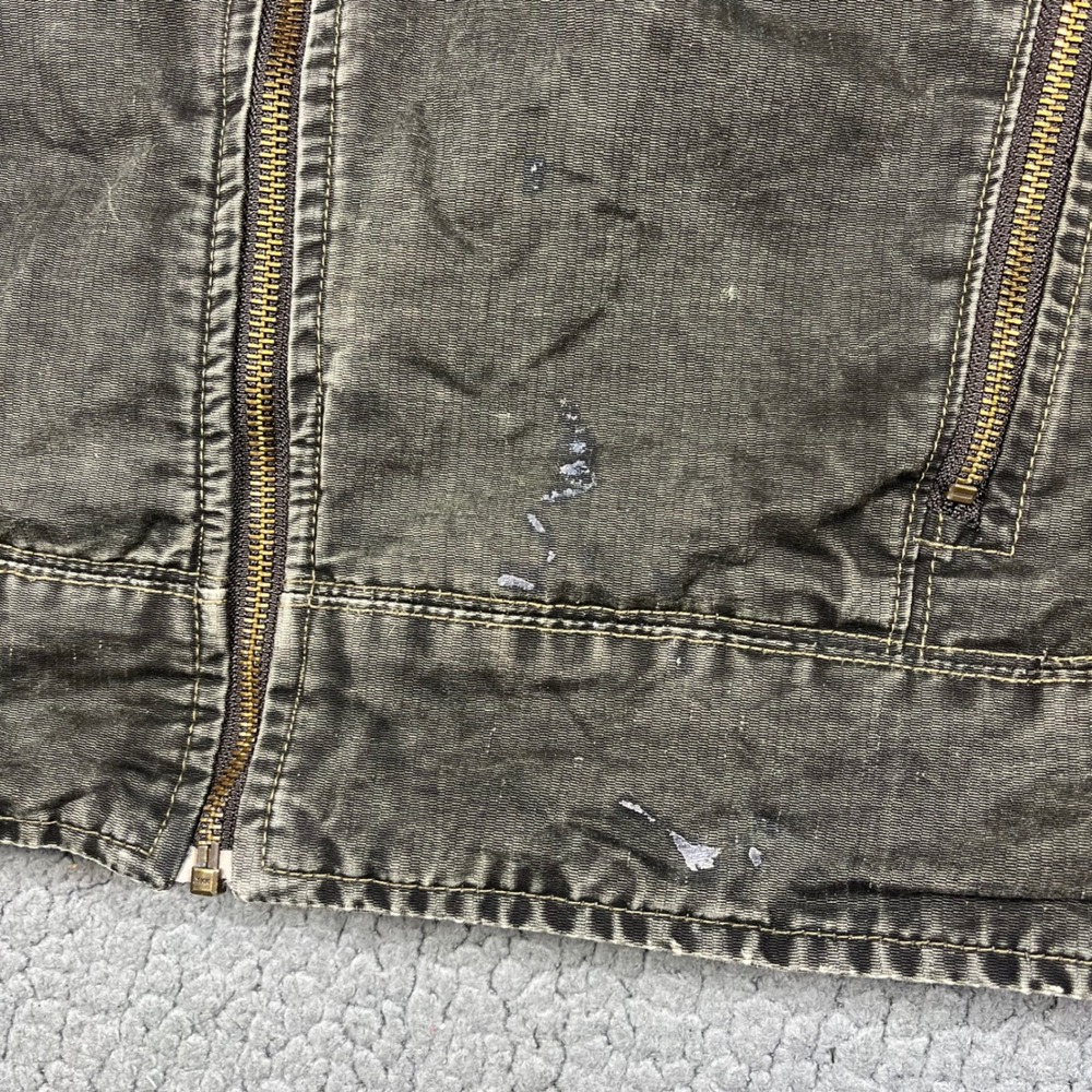 Kuhl Burr Jacket Mens Small Brown Vintage Patina Dye Cotton Canvas Full Zip - Picture 3 of 10